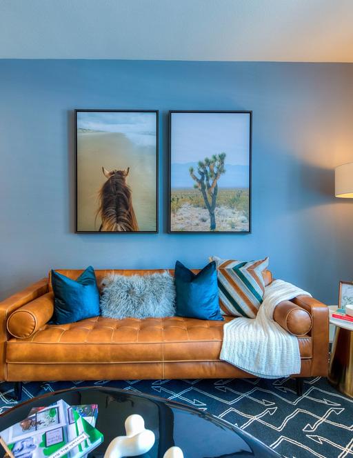 The Maddox model living room